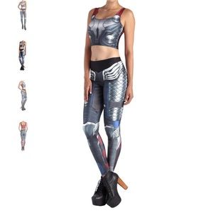 Poprageous Thunder Goddess Crop Top and Leggings Set